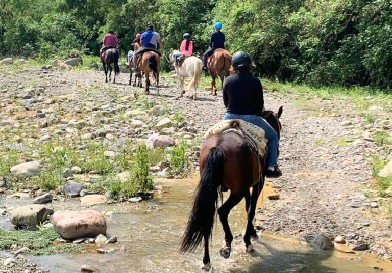 Cruzar el río a caballo cerca de Salta